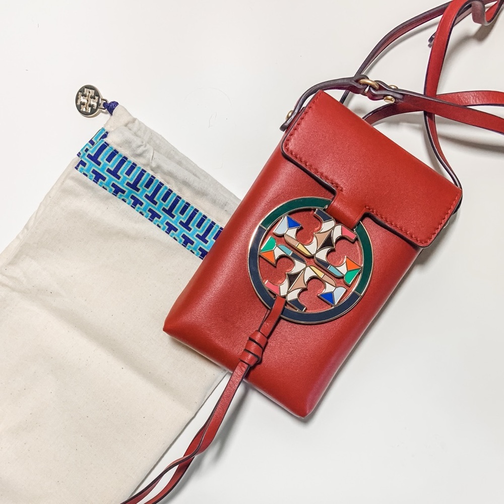Tory Burch Red Phone Cross Body Bag